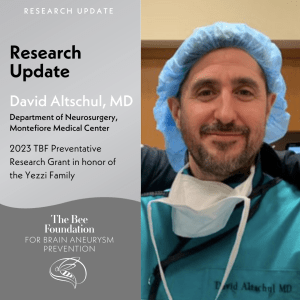 David Altschul TBF Research Grant Update