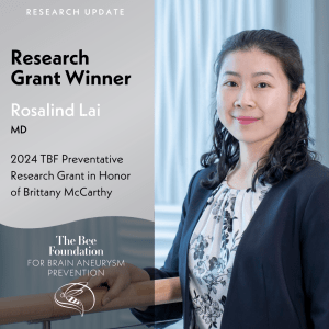 TBF Announces The Brittany McCarthy Brain Aneurysm Preventative Research Grant 