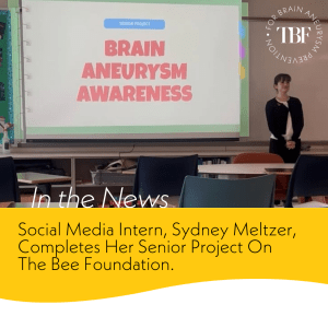Raising Awareness: Sydney Meltzer Shines a Light on Brain Aneurysm Prevention for Her Senior Project