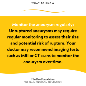 5 Things People Living With An Unruptured Aneurysm Should Know