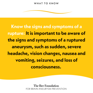 5 Things People Living With An Unruptured Aneurysm Should Know