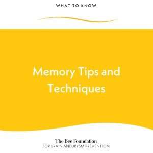 Memory Tips and Techniques